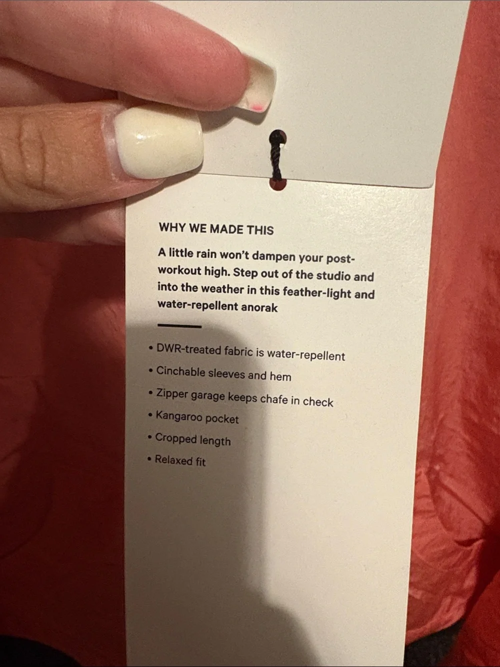 Lululemon Scuba Cropped Anorak Jacket